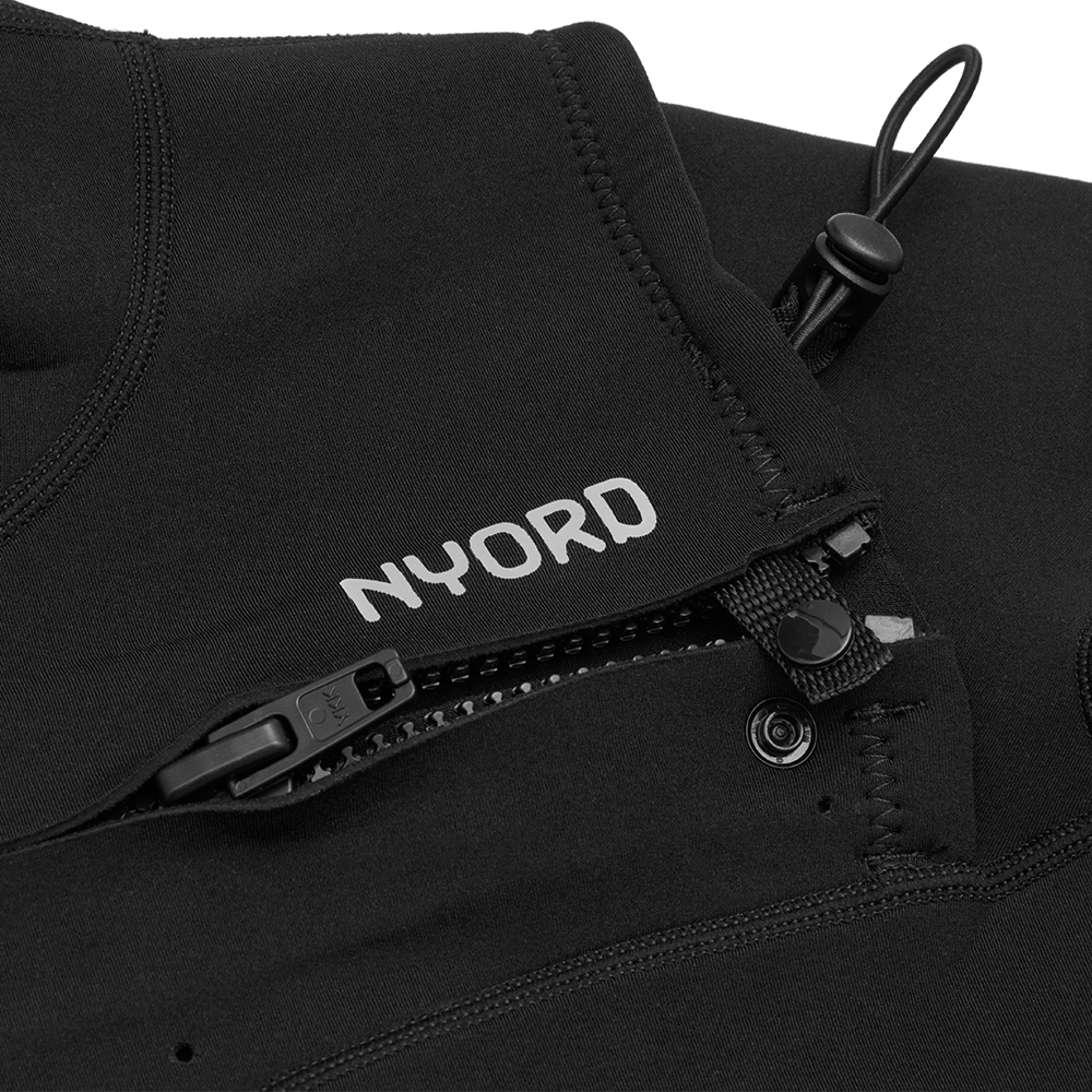 2025 Nyord Mens Tempus 2/2mm Short Sleeve Chest Zip Wetsuit N04BA00010 - Black